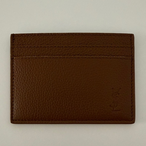 Yves Saint Laurent Other - Brand New | YSL Brown Leather Cardholder